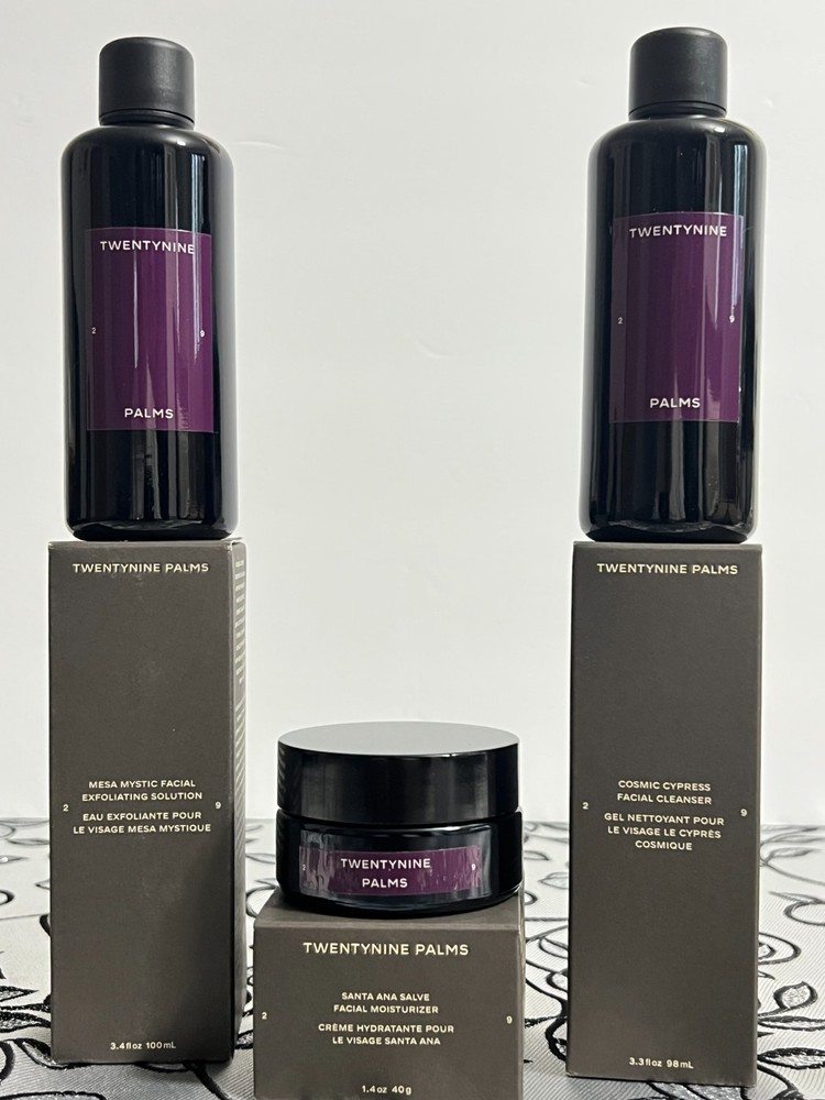 29 Palms Facial Care Set - Includes Cleanser, Exfoliating Solution & Moisturizer