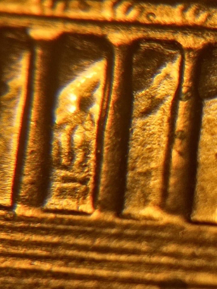 1983 P Lincoln Cent Reverse Die Clash