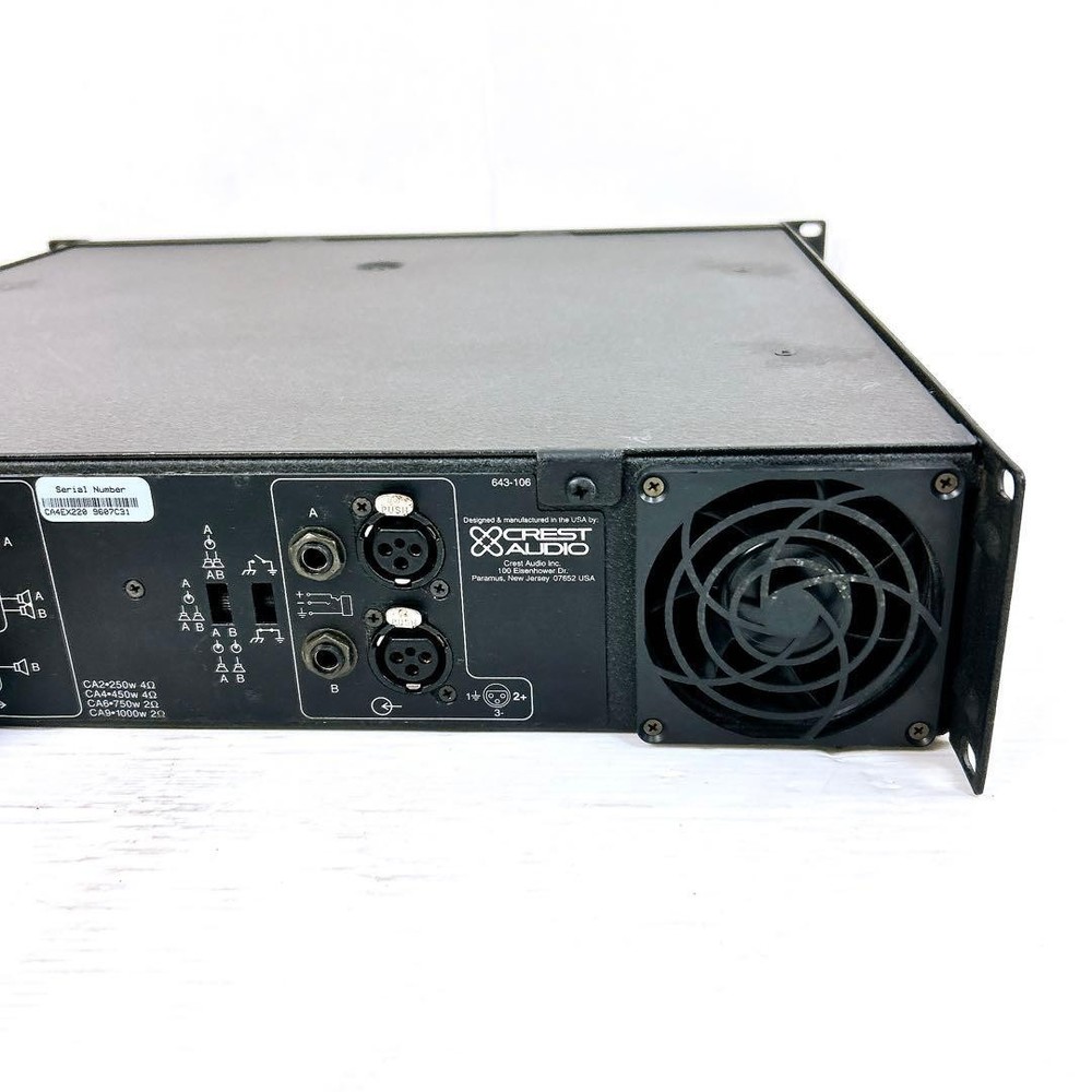 Crest Audio Ca4 Stereo Power Amplifier Professional