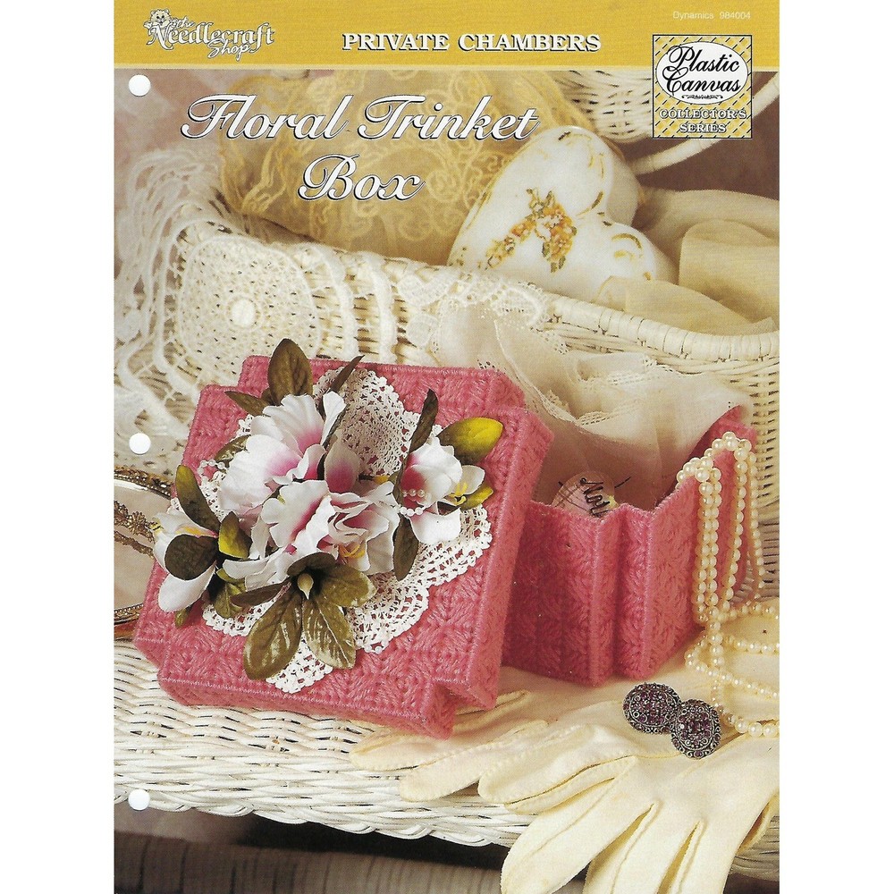 Floral Trinket Box Plastic Canvas Pattern The Needlecraft Shop