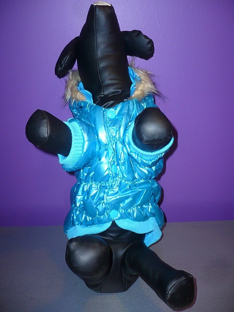 Dog Jacket unisex turquoise puffer jacket coat size medium