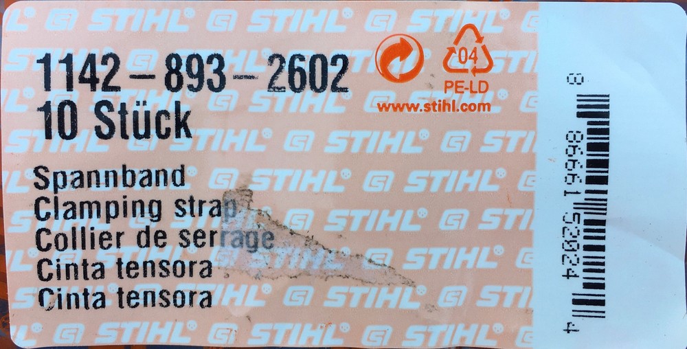 MS462 Piston Ring Compressor / Piston Strap Special Tool # 1142 893 2602