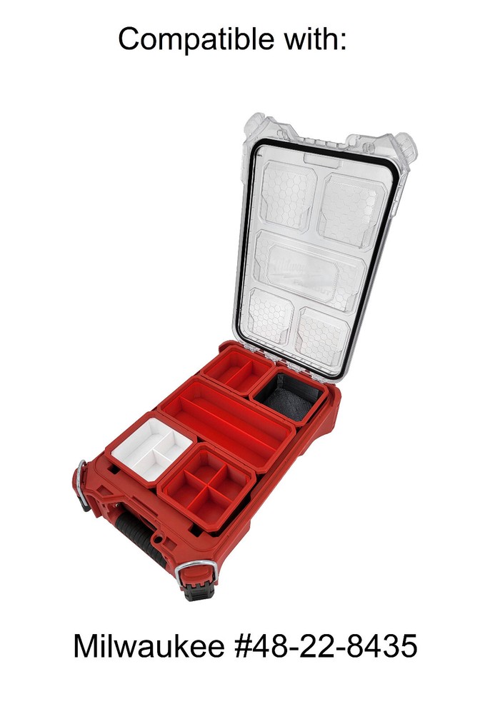 Milwaukee Packout Compact Organizer Compatible Square Nesting Bin 3rd Height