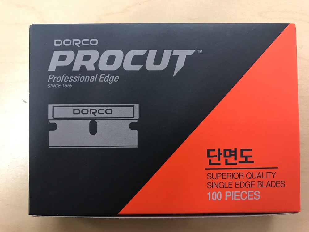 DORCO PROCUT Single Edge Blades 100pc Pack