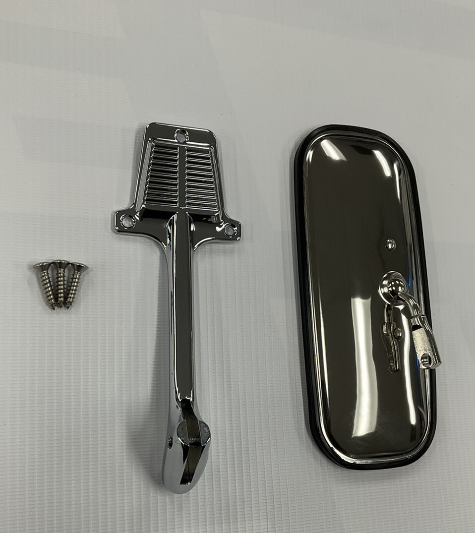 1960-71 Chevy/GMC C10 Truck Interior Chrome Rear View Mirror & Bracket New