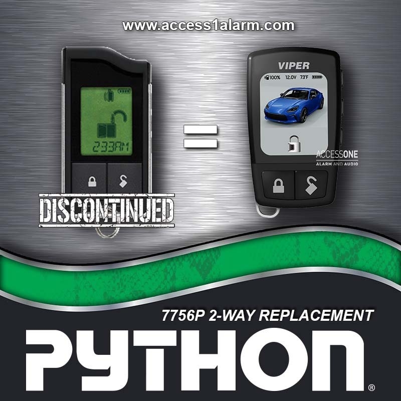 Python 7756P Replacement NEW FOR 2025 The 7957V 2-Way Color LCD Remote Control