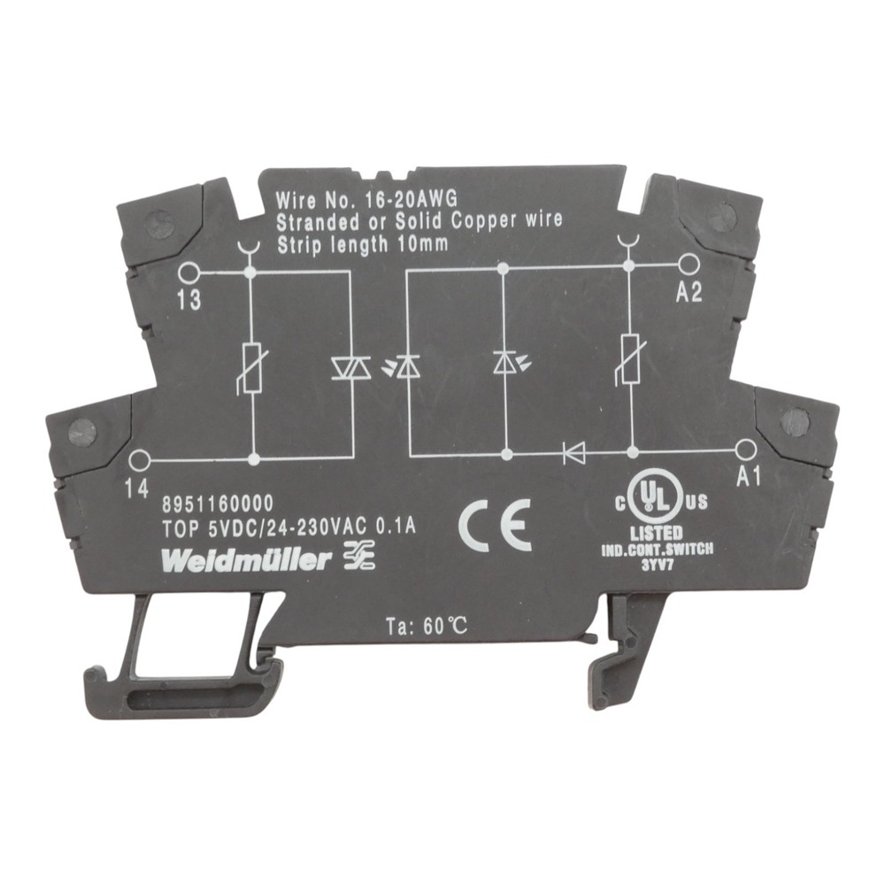 3 x Weidmüller 8951160000 24...230V AC solid state relay/solid state relay -used-