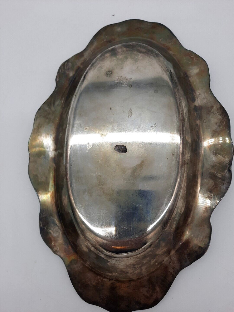 Vintage Gorham EP Brass 12.5" Oval Serving Platter