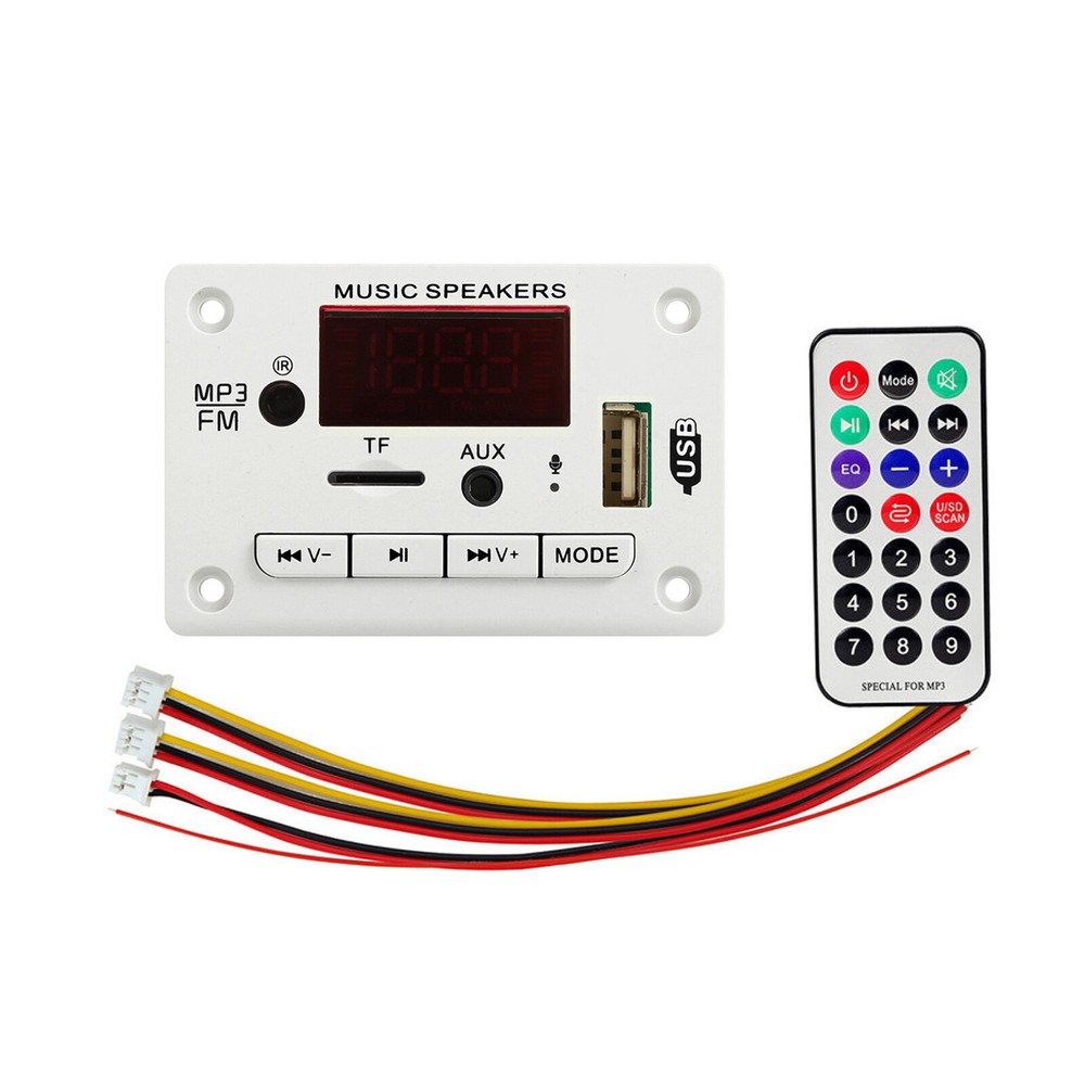 12V Bluetooth 5.0 USB AUX TF FM Car Audio Digital Decoder Board Module