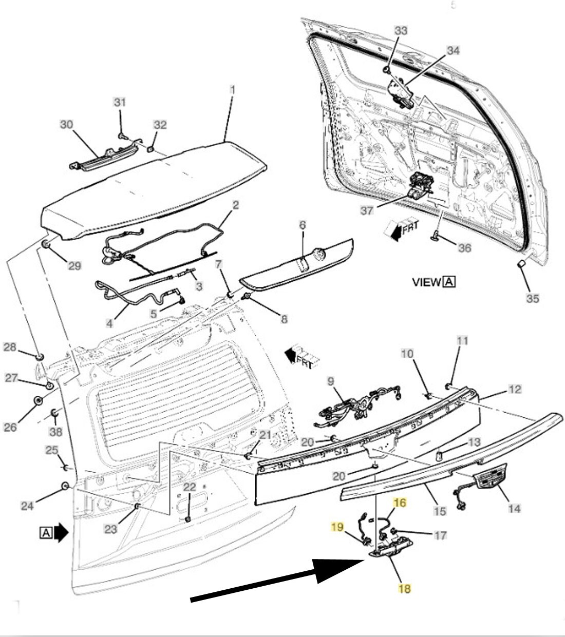 84784545 Video Display Inside Rear Camera 2020-2023 Buick Cadillac Chevrolet GMC