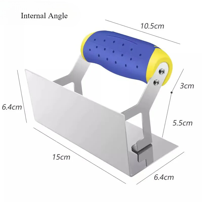 Stainless Steel Angle Trowel Tool Corner Arc Right Angle Cement Slit Puller