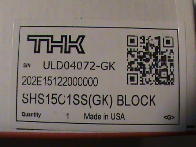 THK SHS15C1SS (GK) Linear Guide Bearing Block
