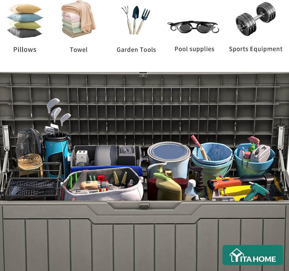 Waterproof Outdoor Storage Container 80 Gal