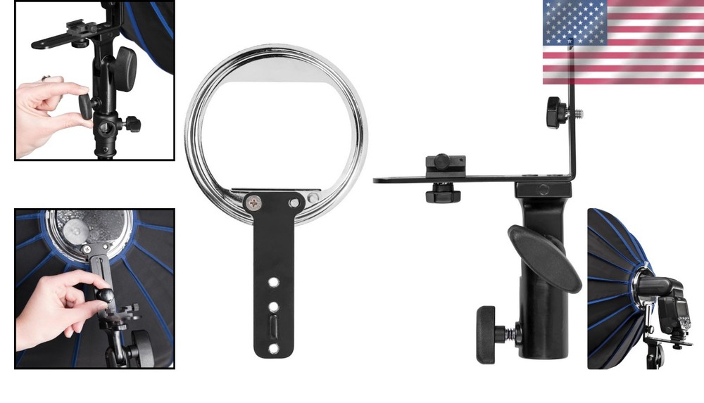 Durable All-Metal Rapid Box Speedlite Insert for Quick Attachment & Versatility