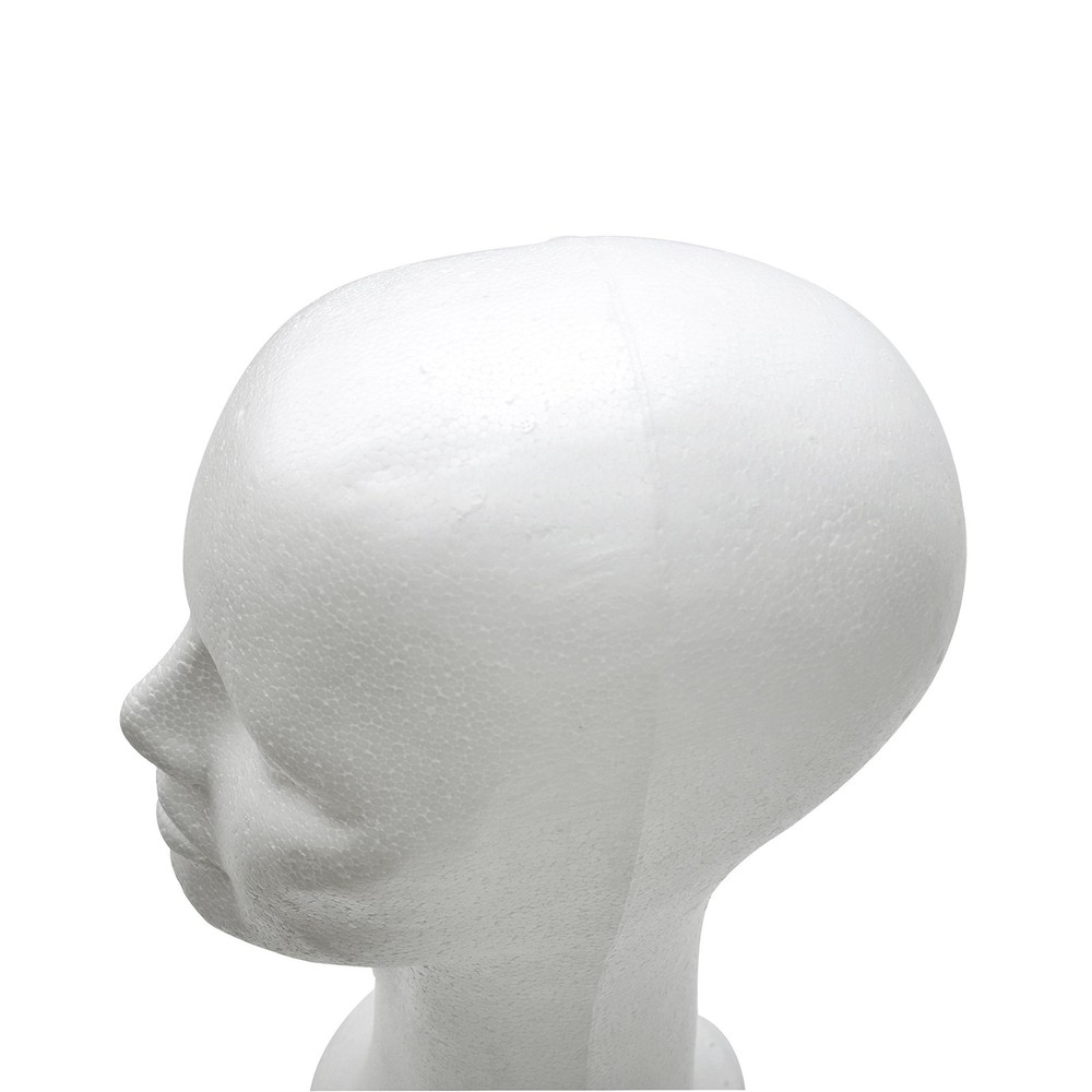 15 Styrofoam Foam Mannequin Display Head Wig Hat Stand White