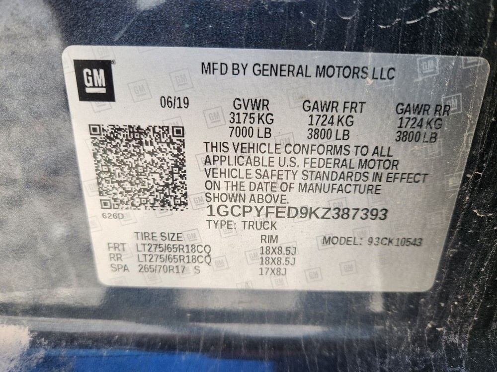 2019-2022 Chevy SILVERADO 1500 8.0" Display Screen and Control Panel