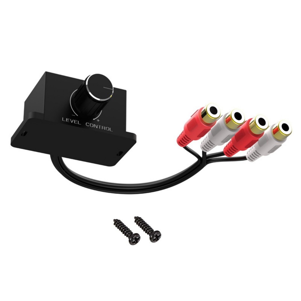 RCA Level Control Knob Remote Bass Controller for AMP and Head Unit Connection