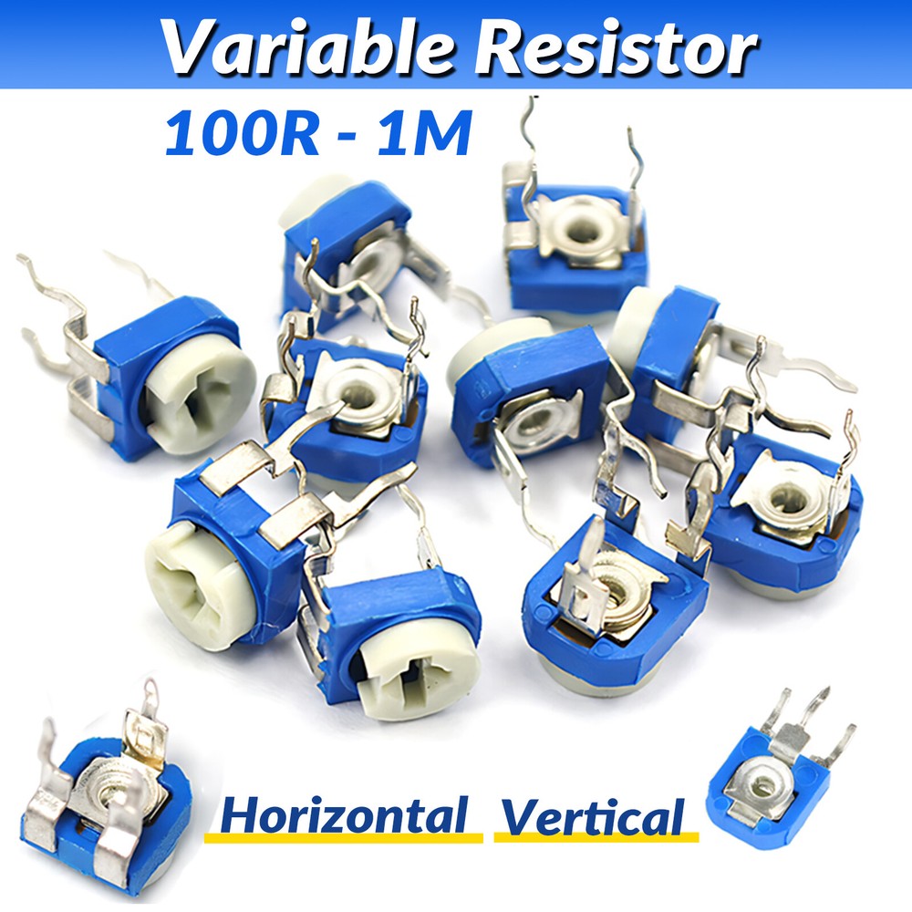 Horizontal/Vertical Pot Potentiometer Trimpot Trimmer Variable Resistor 100R -1M