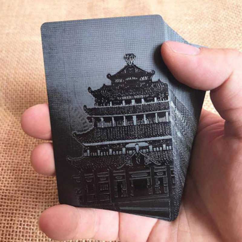 2 Decks!! Black Playing Cards Deck Frosting Black Diamond Poker Limited Edition