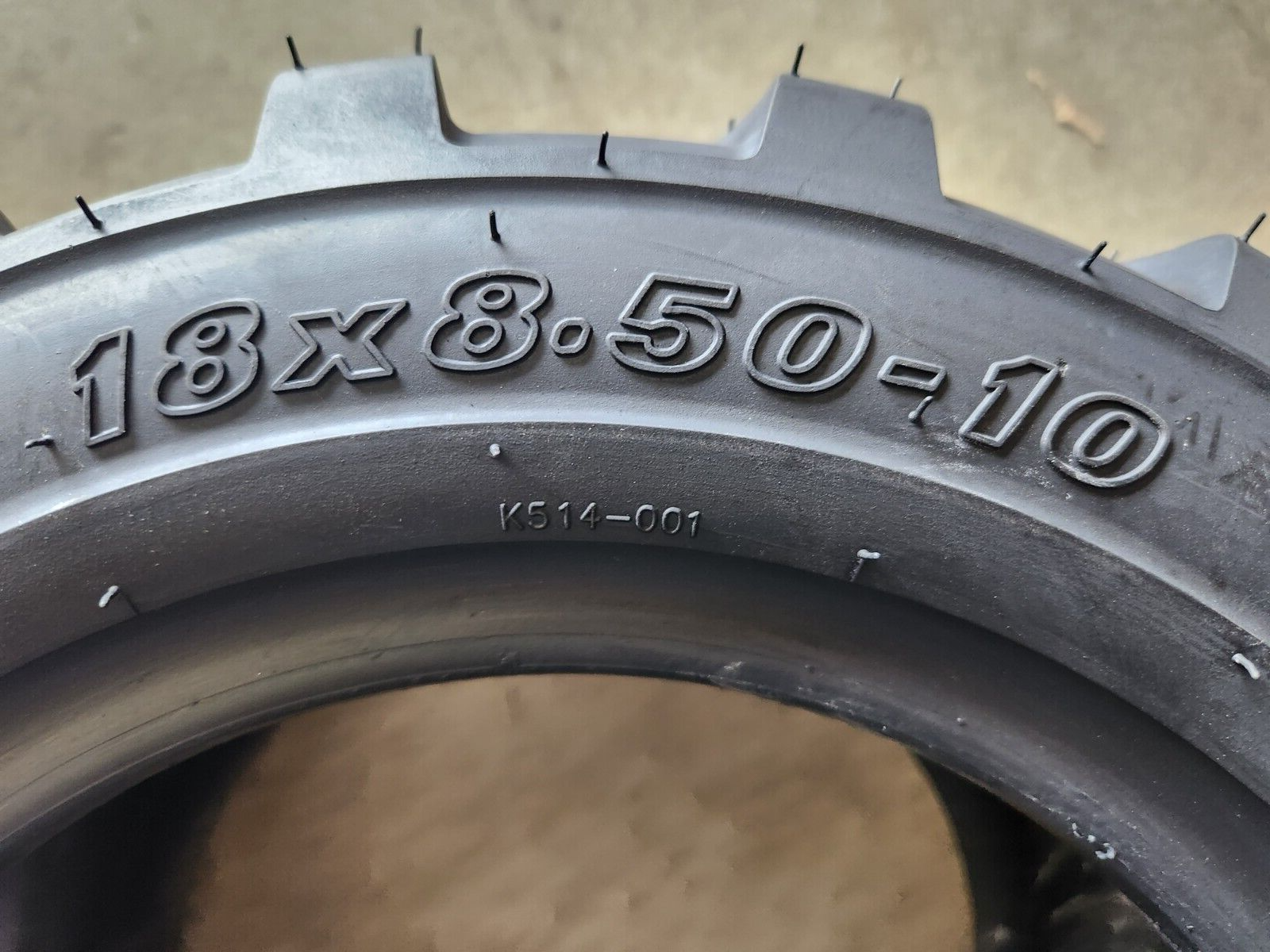 2 - 18X8.50-10 6P Kenda K514 Lug R-4 R4 PAIR Loader Skid 18x8.5-10 Load Range C