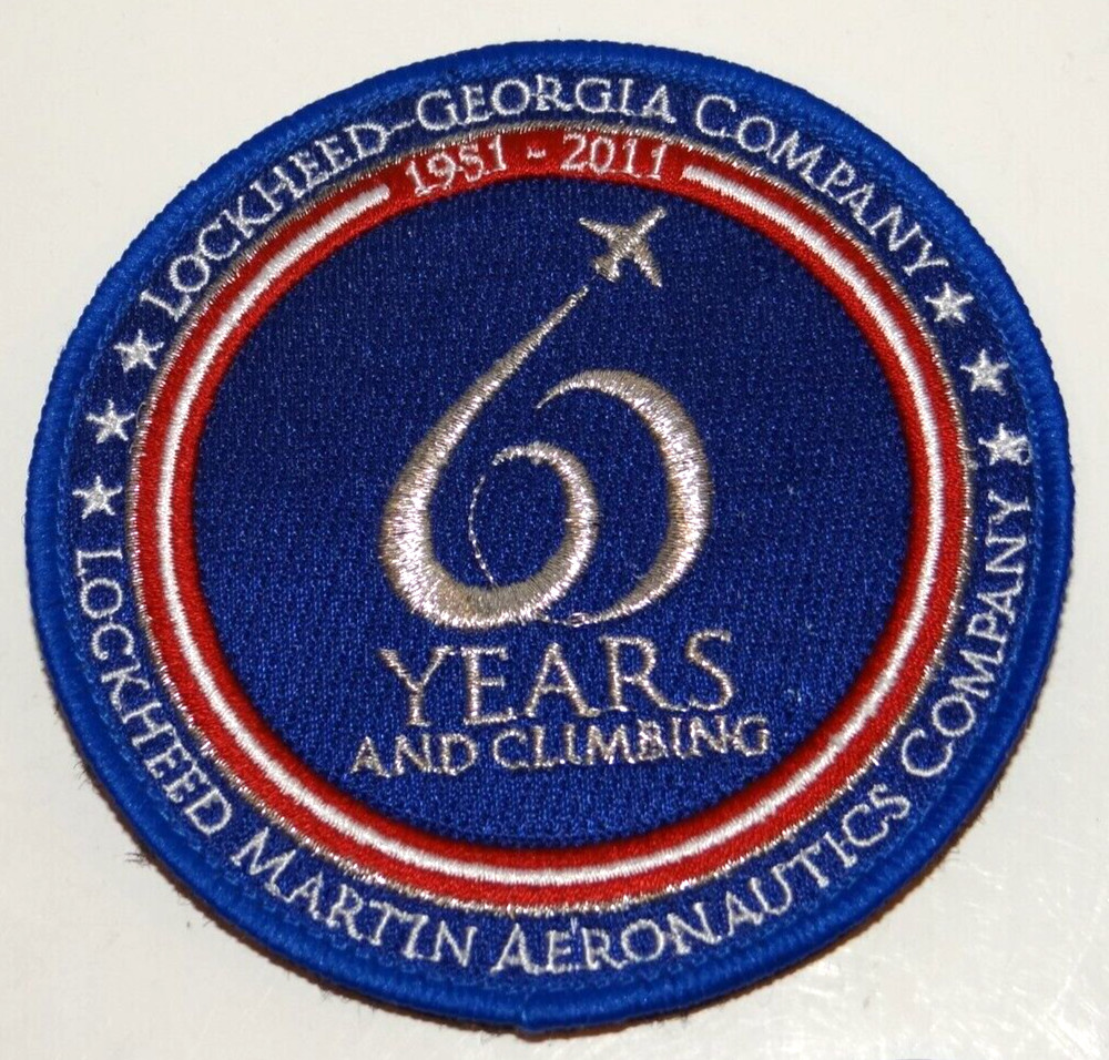 Authentic Lockheed Martin Aeronautics Company 60 Years and Climbing Patch