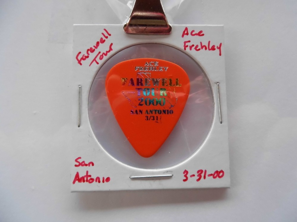 KISS "ACE FREHLEY" TOUR GUITAR PICK~3/31/00~READ DESCRIPTION (3/13)