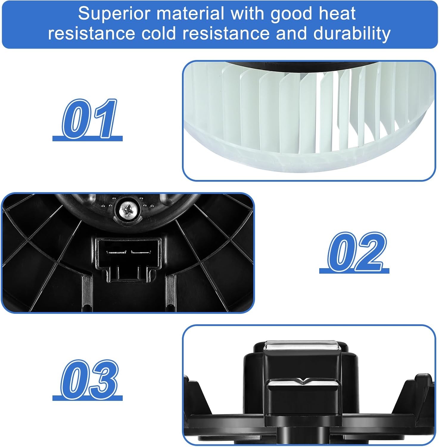 700203 A/C Heater Blower Motor for 2009-2017 Honda Odyssey Pilot 3.5L V6