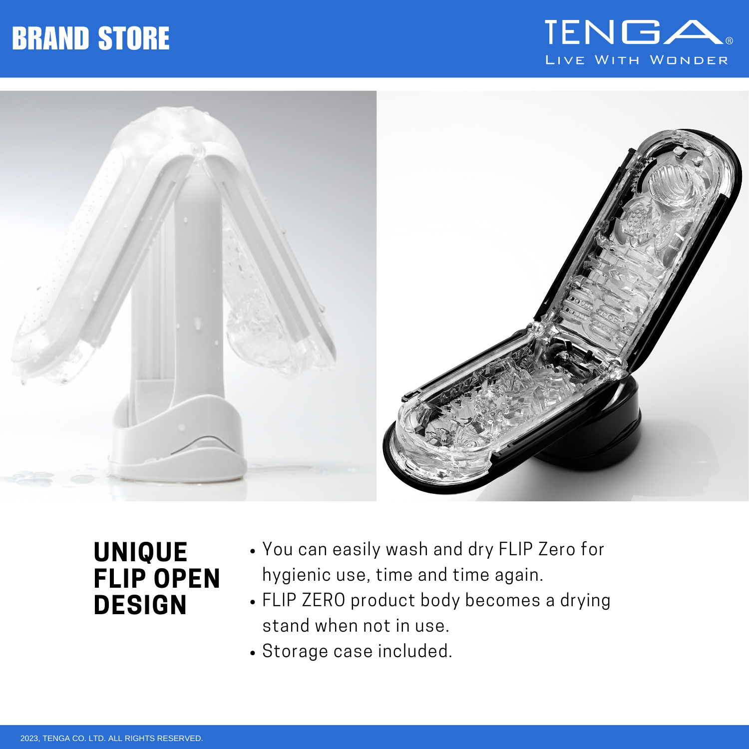 TENGA Flip Zero Male Reusable Masturbator/ Stroker & Lotion Bundle NIB NWT