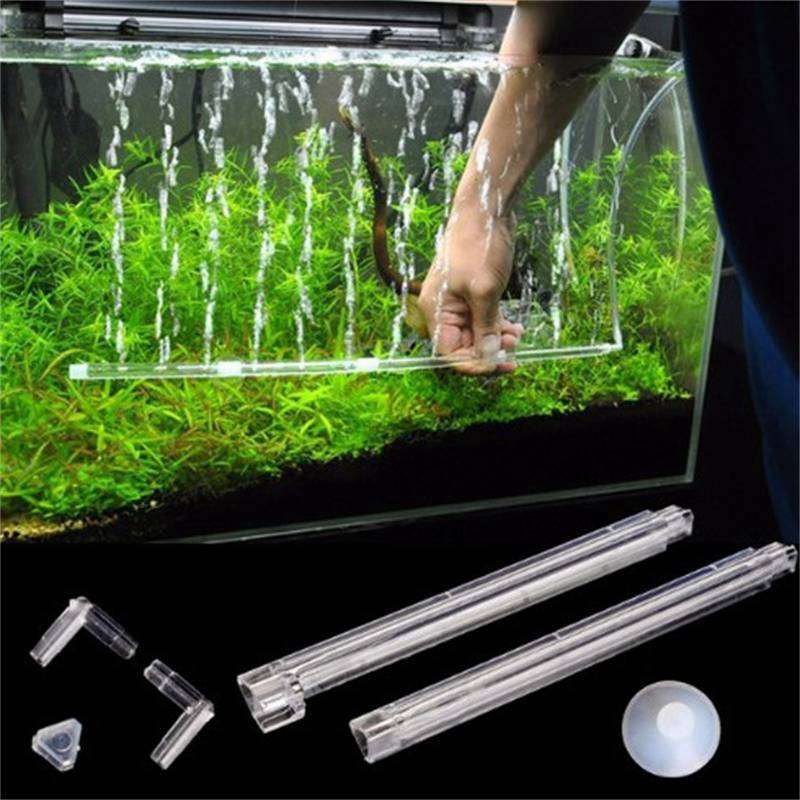 Air Tube Bubble Tank Diffuser Fish Aquarium Pump Curtain Aerator Stone Bar Wall