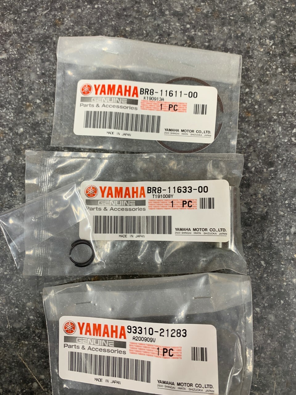 NEW OEM YAMAHA 19-22 YZ65 TOP END KIT W/ CYLINDER