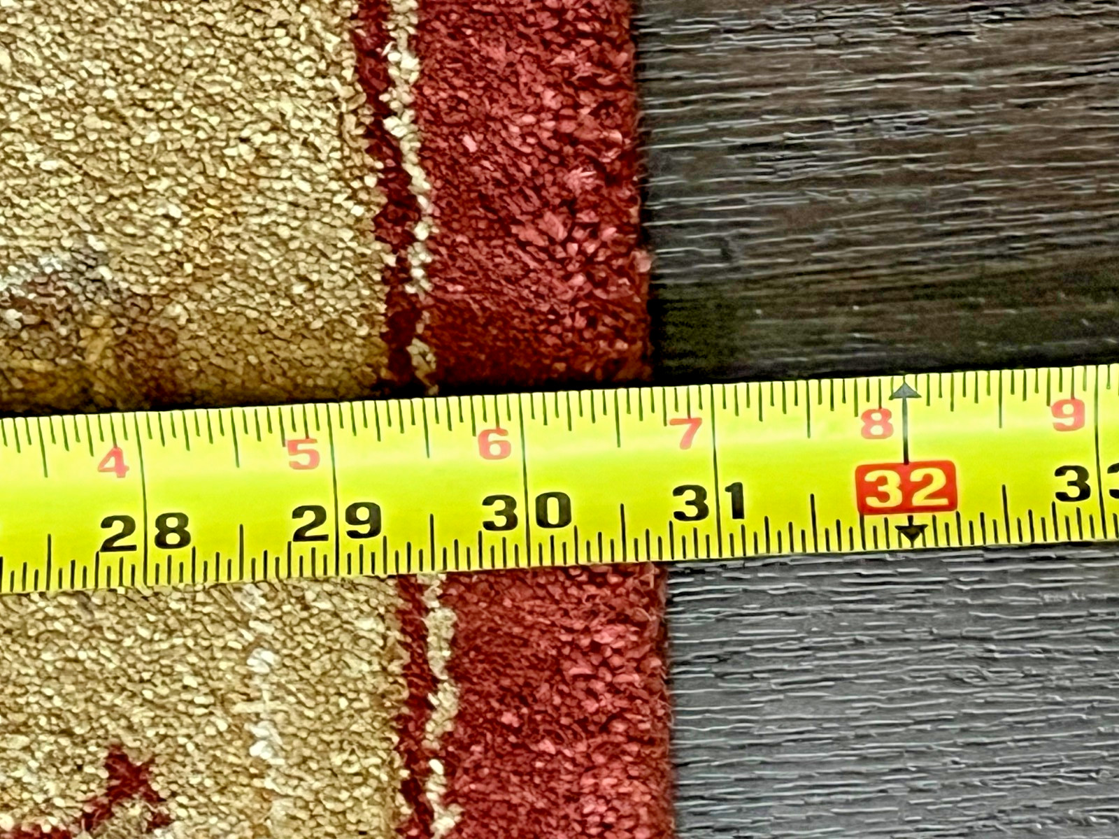 Hand Knotted Chobi Hallway Runner Rug Wool Red Beige Floral Pattern 31" x 97"