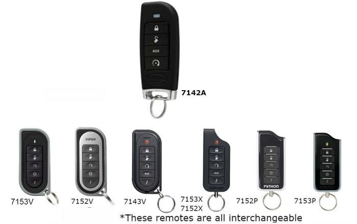 Automate 7142A 1-Way 4-Button Replacement Remote for Remote Start & Alarm