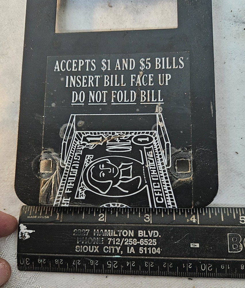 ROWE OBA Bill Transport Validator FACEPLATE
