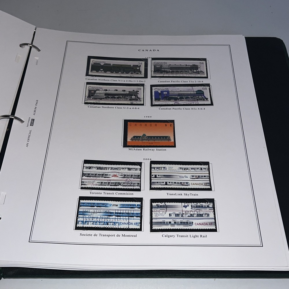 Scott Rail Transportation Album North Central & South America 114 Stamp Included