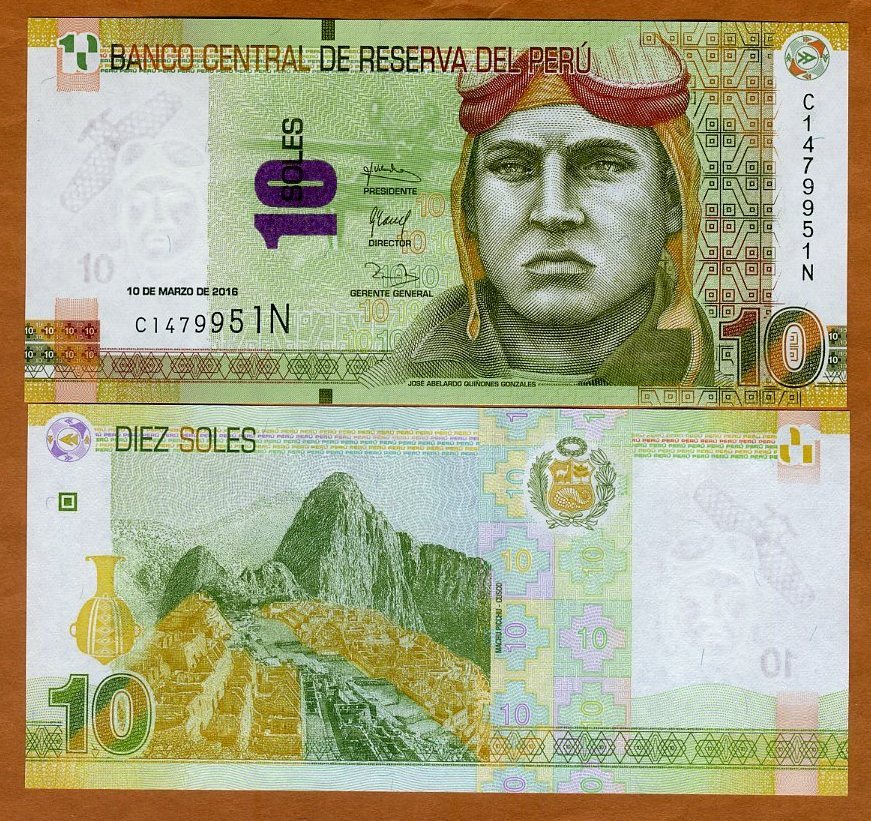 Peru, 10 Soles, 2016, P-192a New Value, UNC