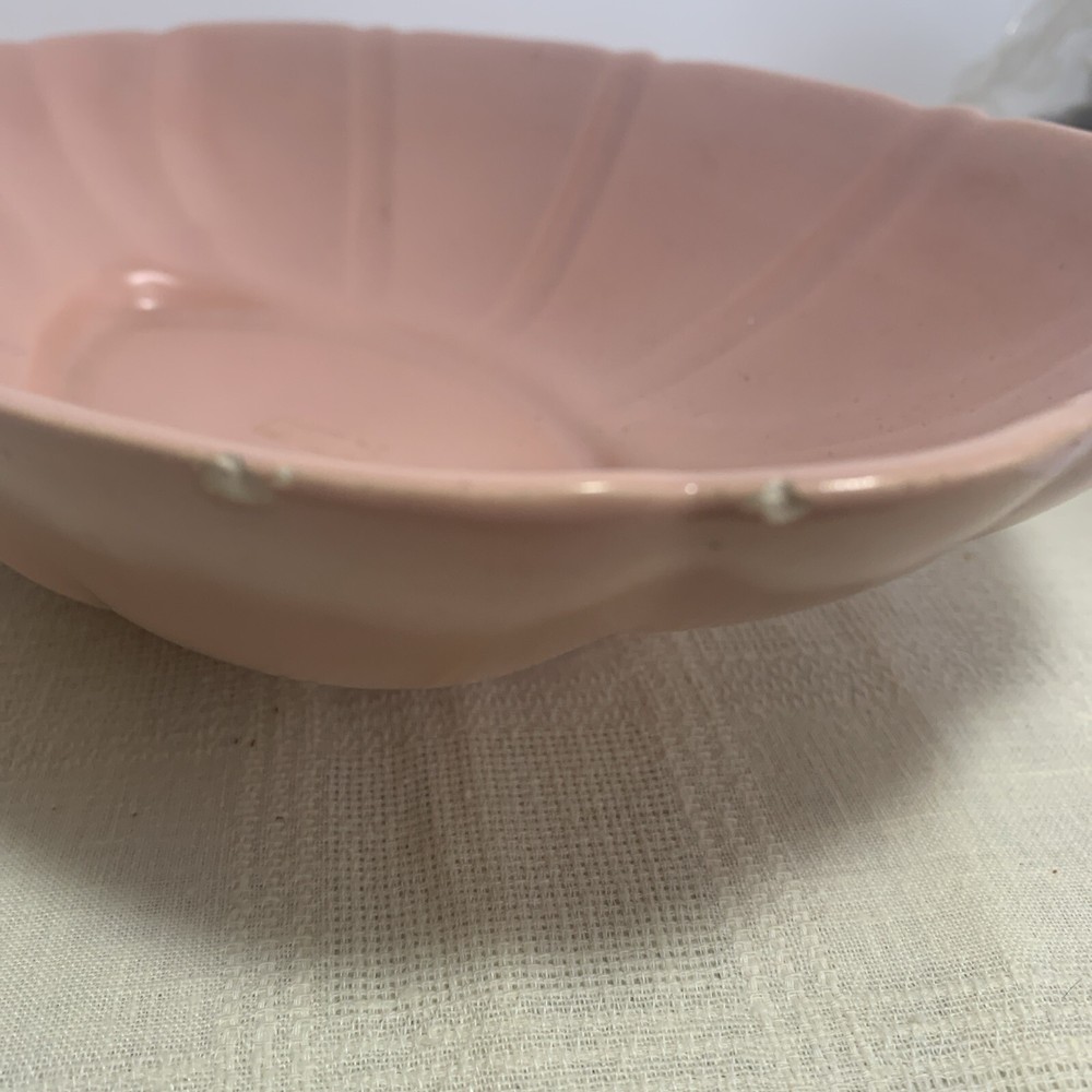 Bauer Console Pottery Bowl Pink MCM