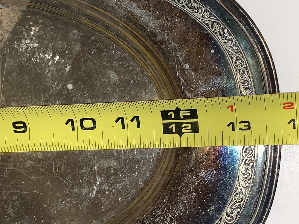 Unknown Untested Hallmark Oval Platter Silver? Plated?