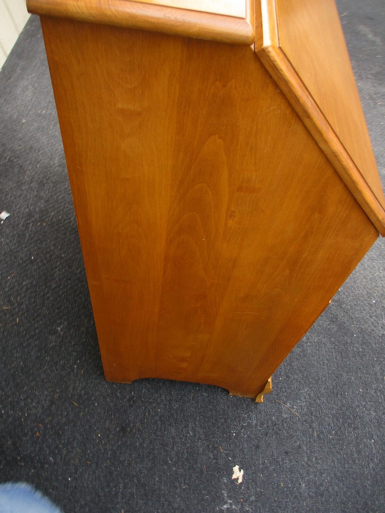 63476 Solid Maple Slant Front Office Desk