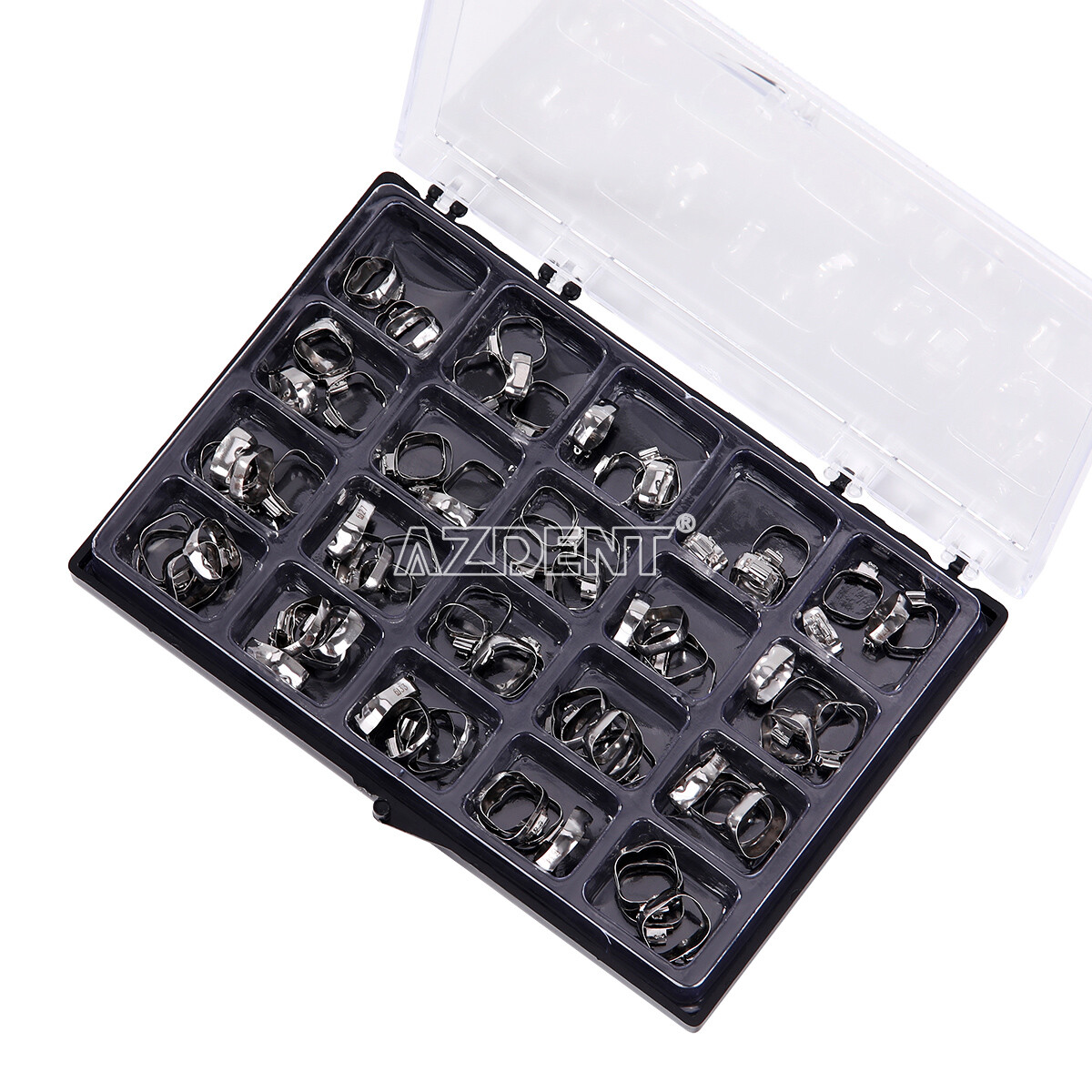 AZDENT Bandas de ortodoncia dental Tubo bucal Primer molar MBT 022 "16#-35#