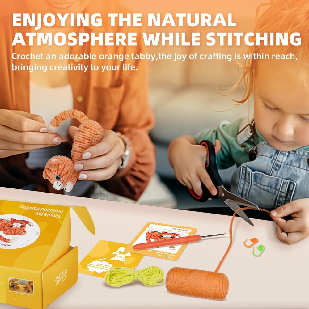 Crochet Kit for Beginners, Learn to Crochet, Include Easy Knitting Soft Yarn,...