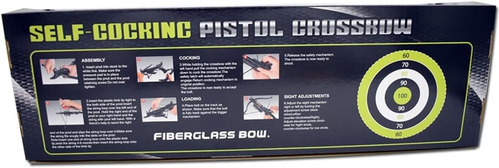 Self-Cocking Pistol Grip Crossbow 80 lbs-