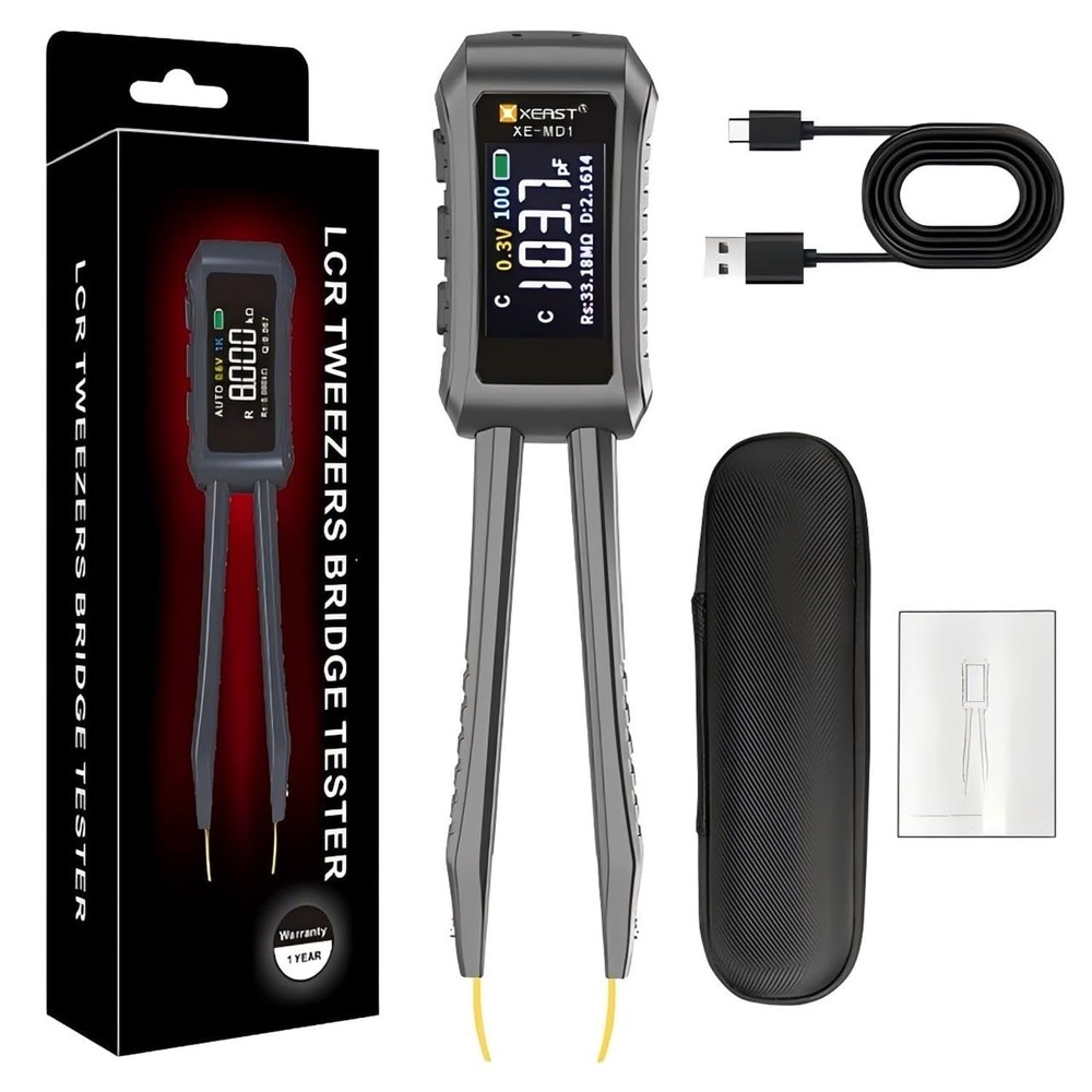 Smart Portable LCR Meter with 9999 Counts & Auto Component Identification