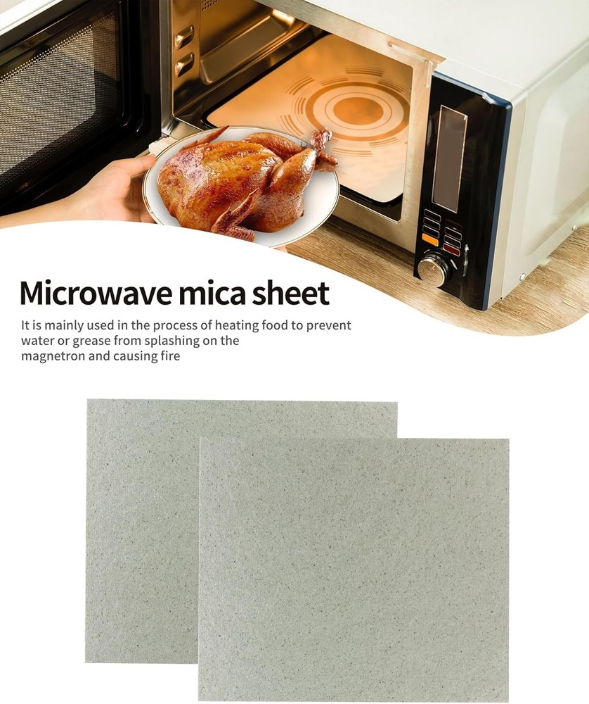 2 PCS Mica Sheet for Microwave Oven Waveguide Cover Cutting Protector Replace...