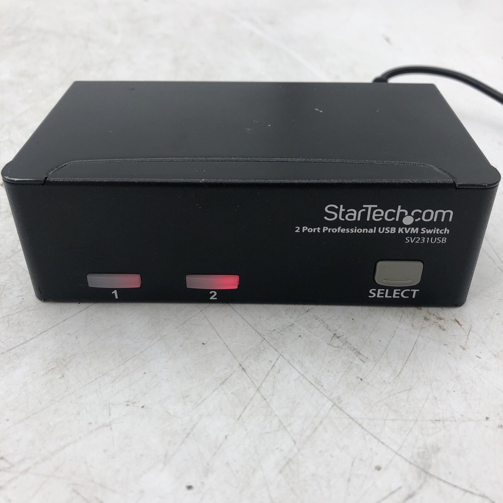 StarTech.com   SV231DDVDUA  2-Ports External KVM Switch SV231DDVDUA POWER TESTED