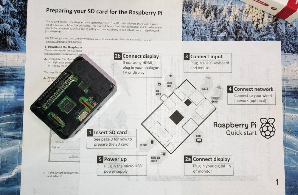 Canakit Raspberry Pi 3 B Starter Kit Black Case, SD Card, 2.5A Adapter, Python