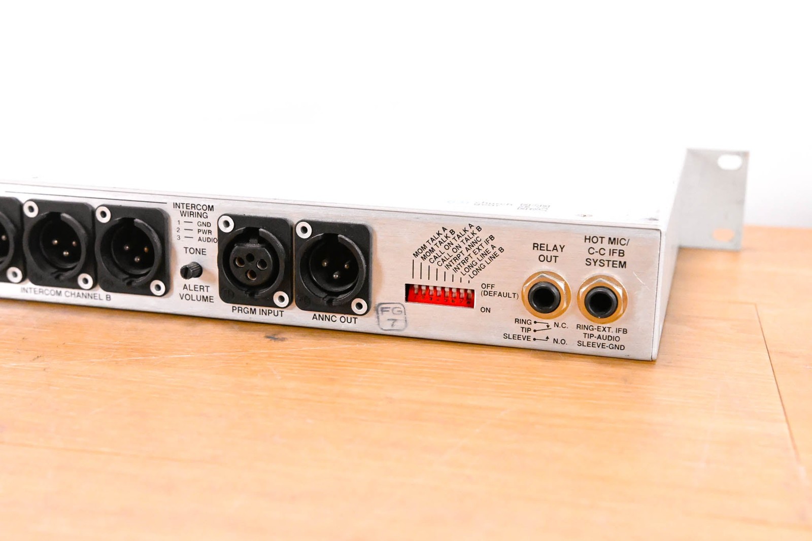 Clear-Com MS-232 1RU Two-Channel Main Station CG01VT1