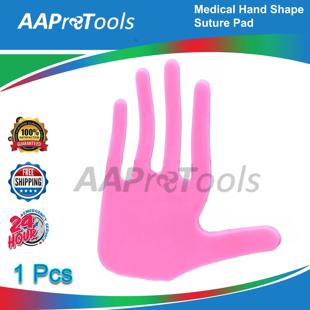 New Suture Practice Pad Plain Hand Shape Silicon Skin Training Students DS-1630
