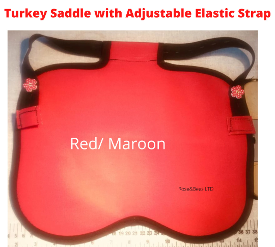 TURKEY SADDLE | BASIC | Fleece | Towel Lined | WATERPROOF CANVAS |POULTRY Mating