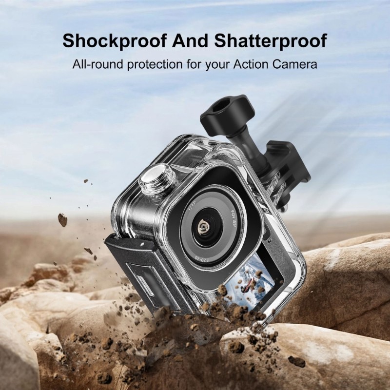 MultiPurpose Protective Housing for Action 6 Camera Diving Case 60m Protections