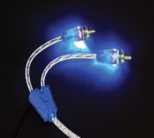 Stinger SoundQuest 1.5ft LED Illuminated RCA Twisted Pair LRCA1.5